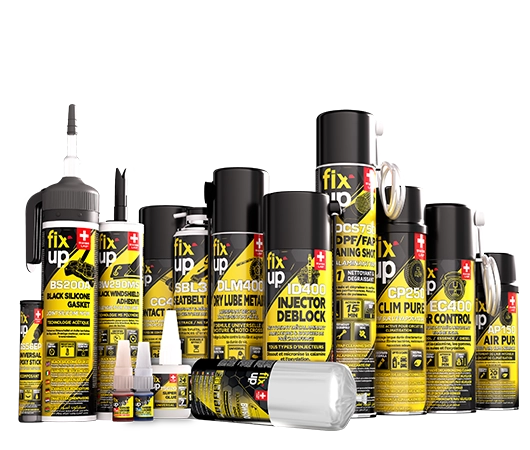 Gamme colles, silicones et nettoyants FIX UP
